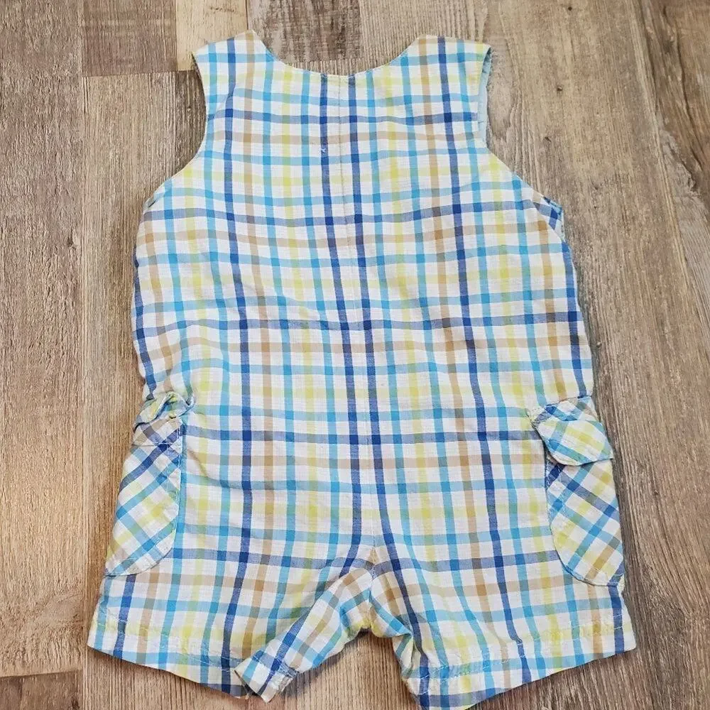 𝅺The childrens place two 3-6 months overalls